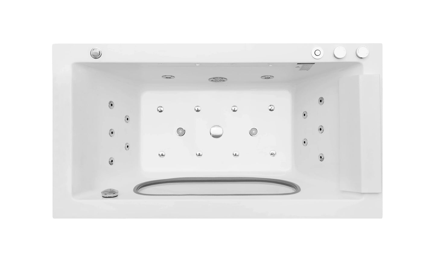 FC-289HT-17 Massage Bathtub 1700 × 800 × 630 mm - top