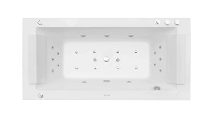 FC-290HT-17LED Massage Bathtub 1700 × 800 × 630 mm - top