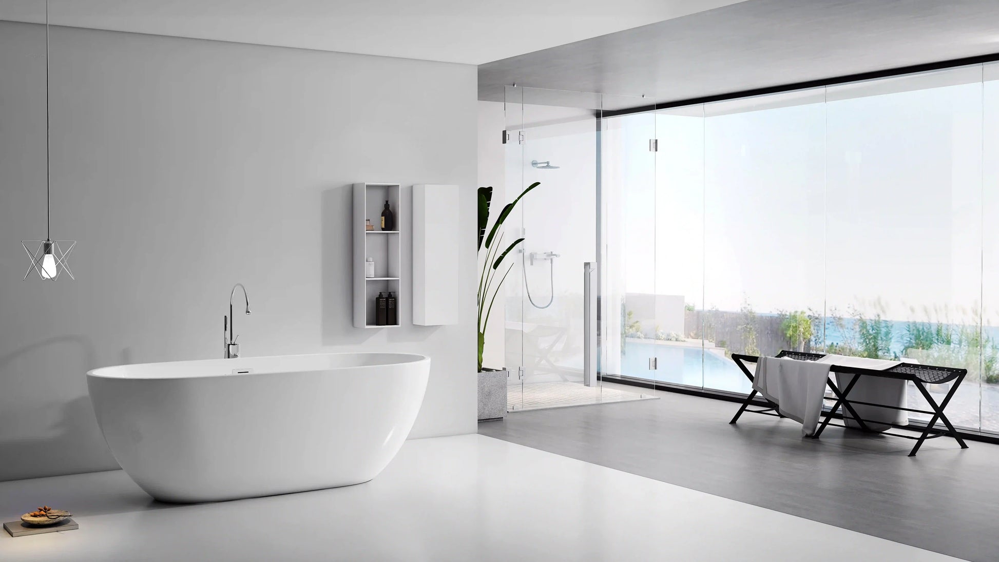 FC-350 Freestanding Bathtub 1700 × 750 × 600 mm - lifestyle