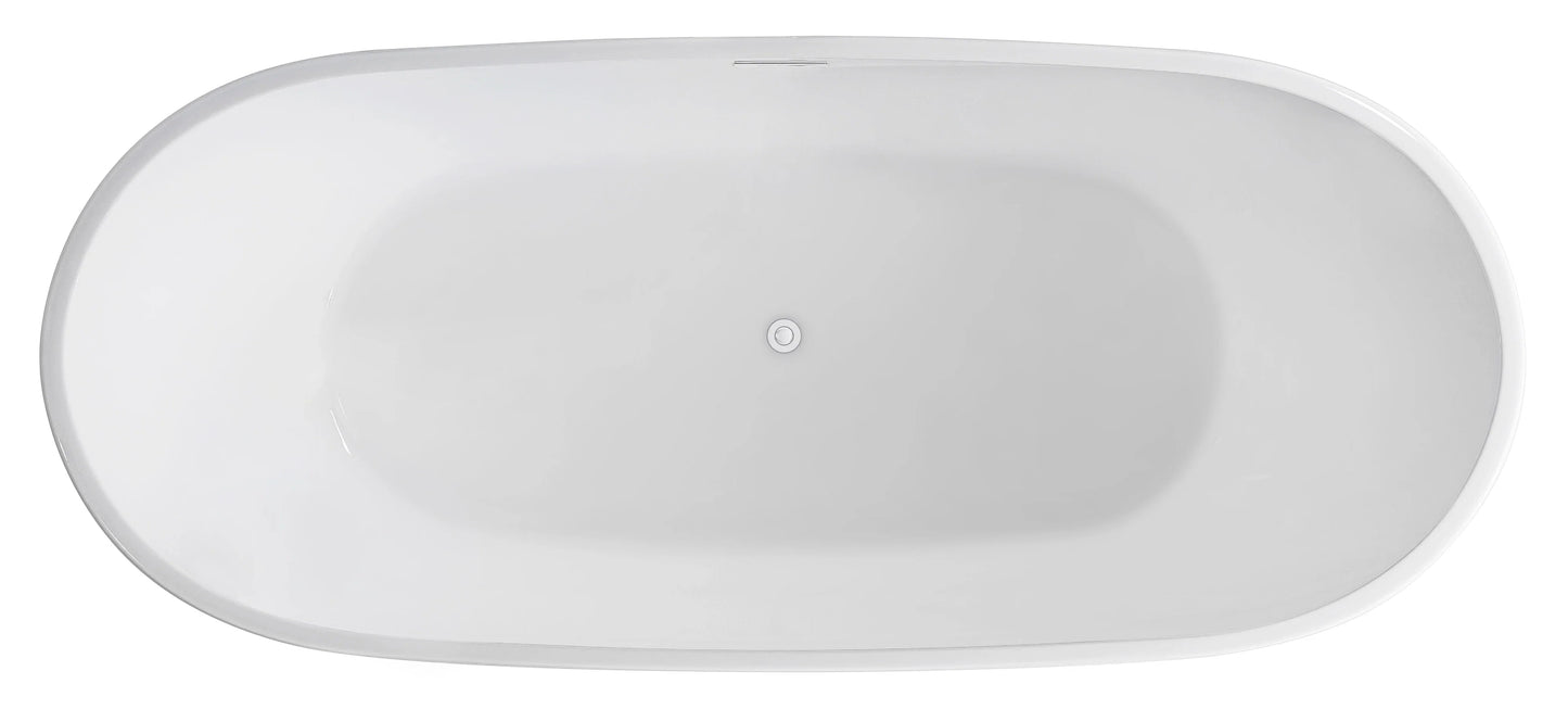 FC-350 Freestanding Bathtub 1700 × 750 × 600 mm - top