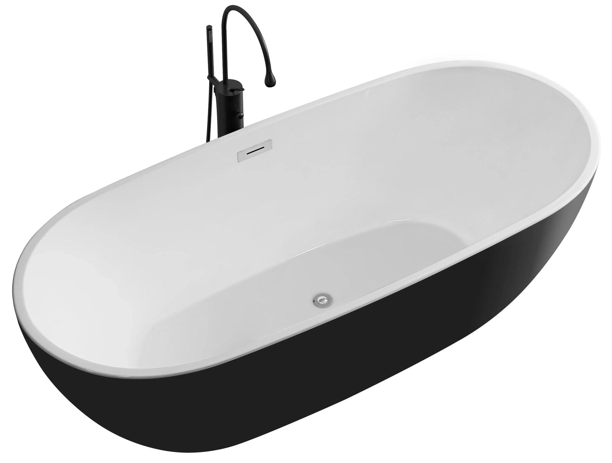 FC-350C-17 Freestanding Bathtub 1700 × 750 × 600 mm - front