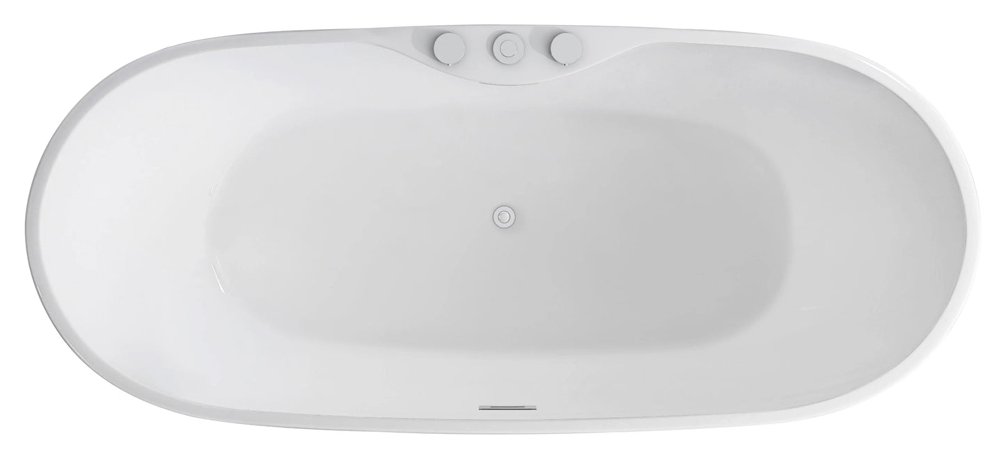 FC-350 Freestanding Bathtub 1700 × 750 × 600 mm - top