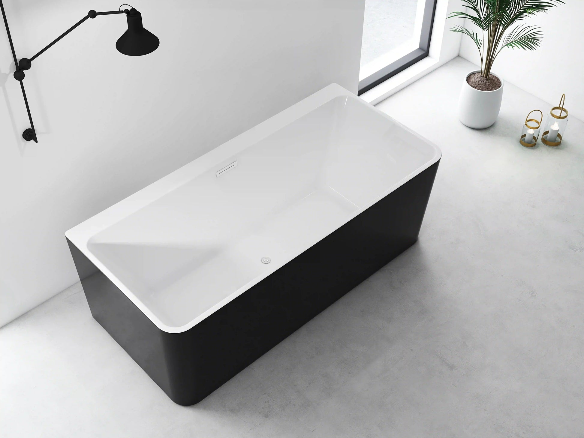 FC-351C Back-To-Wall Bathtub 1700 × 800 × 600 mm - lifestyle