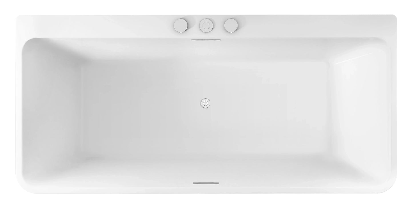FC-351 Back-To-Wall Bathtub 1700 × 800 × 600 mm - top