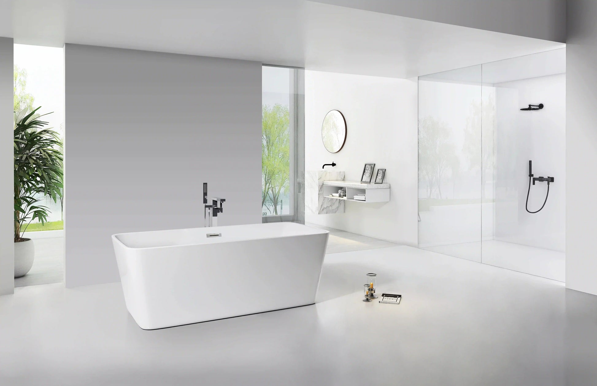 FC-354 Freestanding Bathtub 1700 × 800 × 600 mm - lifestyle