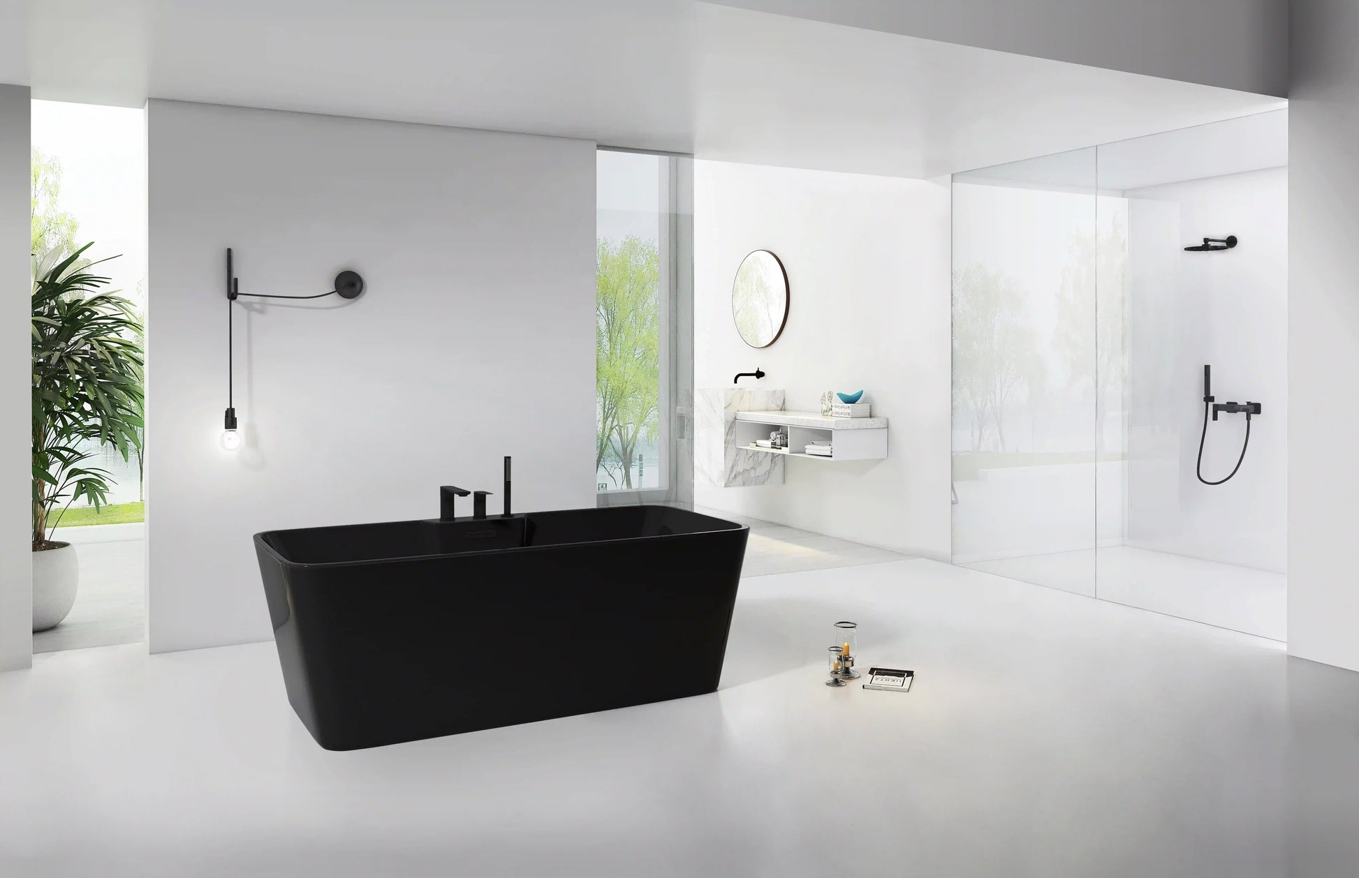 FC-354B Freestanding Bathtub 1700 × 800 × 600 mm - lifestyle