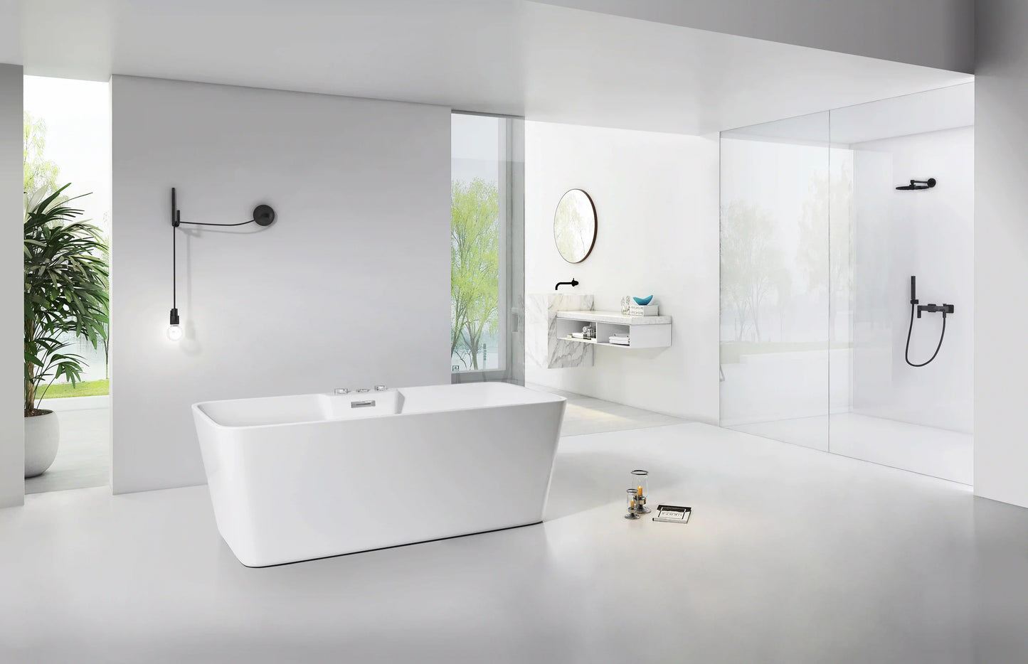 FC-354 Freestanding Bathtub 1700 × 800 × 600 mm - lifestyle