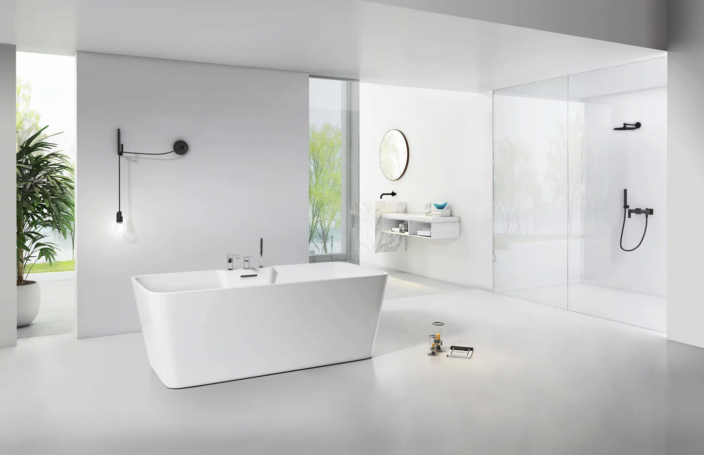 FC-354 Freestanding Bathtub 1700 × 800 × 600 mm - lifestyle