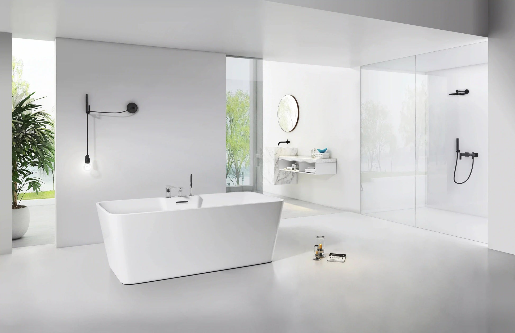 FC-354 Freestanding Bathtub 1700 × 800 × 600 mm - lifestyle