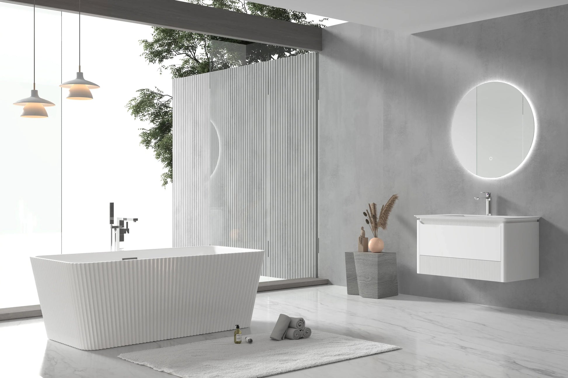 FC-354 Freestanding Bathtub 1700 × 800 × 600 mm - lifestyle