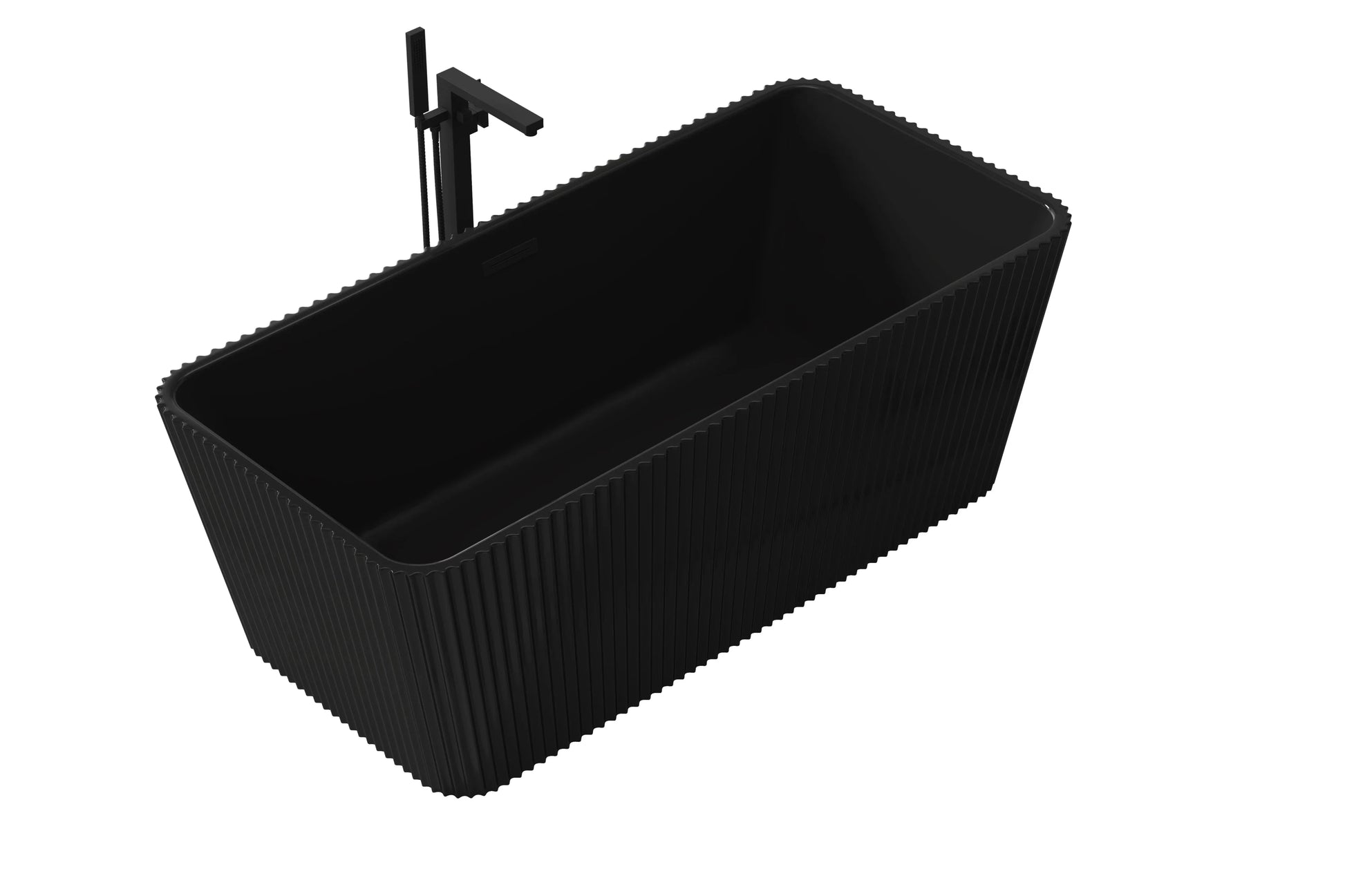 FC-354-BLACK Freestanding Bathtub 1700 × 800 × 600 mm - front
