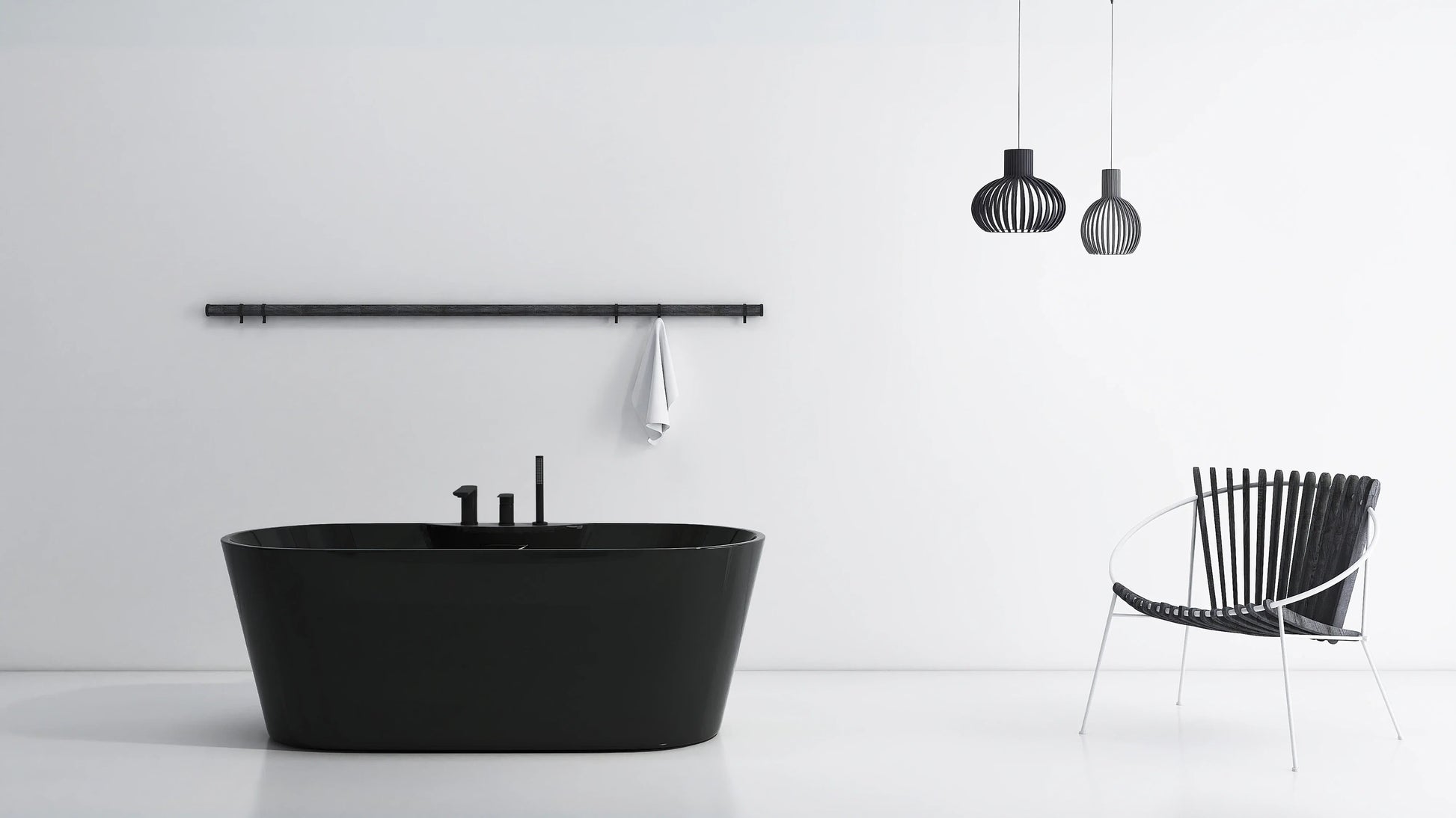 FC-355B Freestanding Bathtub 1700 × 800 × 600 mm - lifestyle