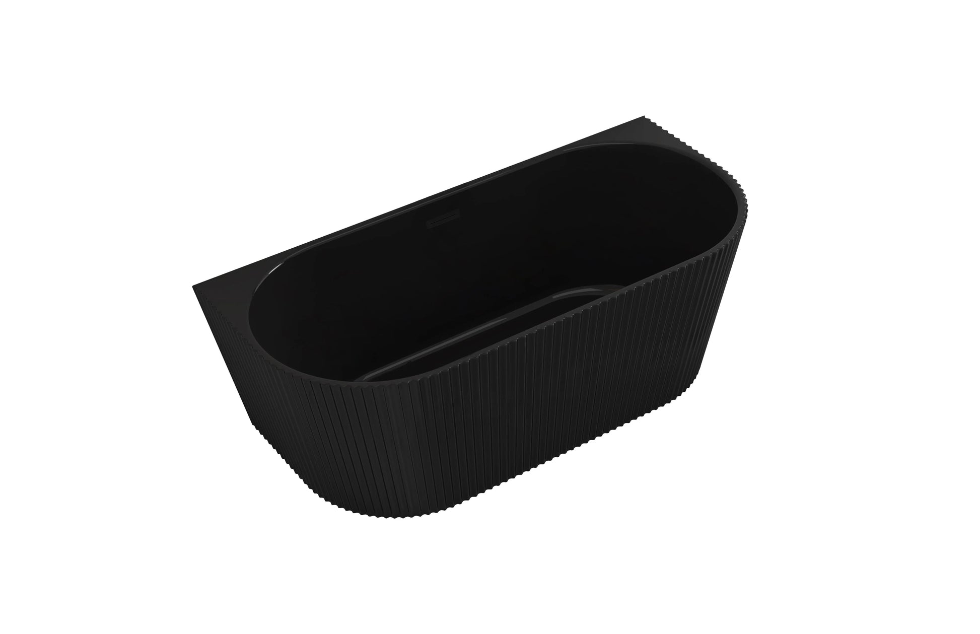 FC-356-Black Freestanding Bathtub 1700 × 800 × 600 mm - front