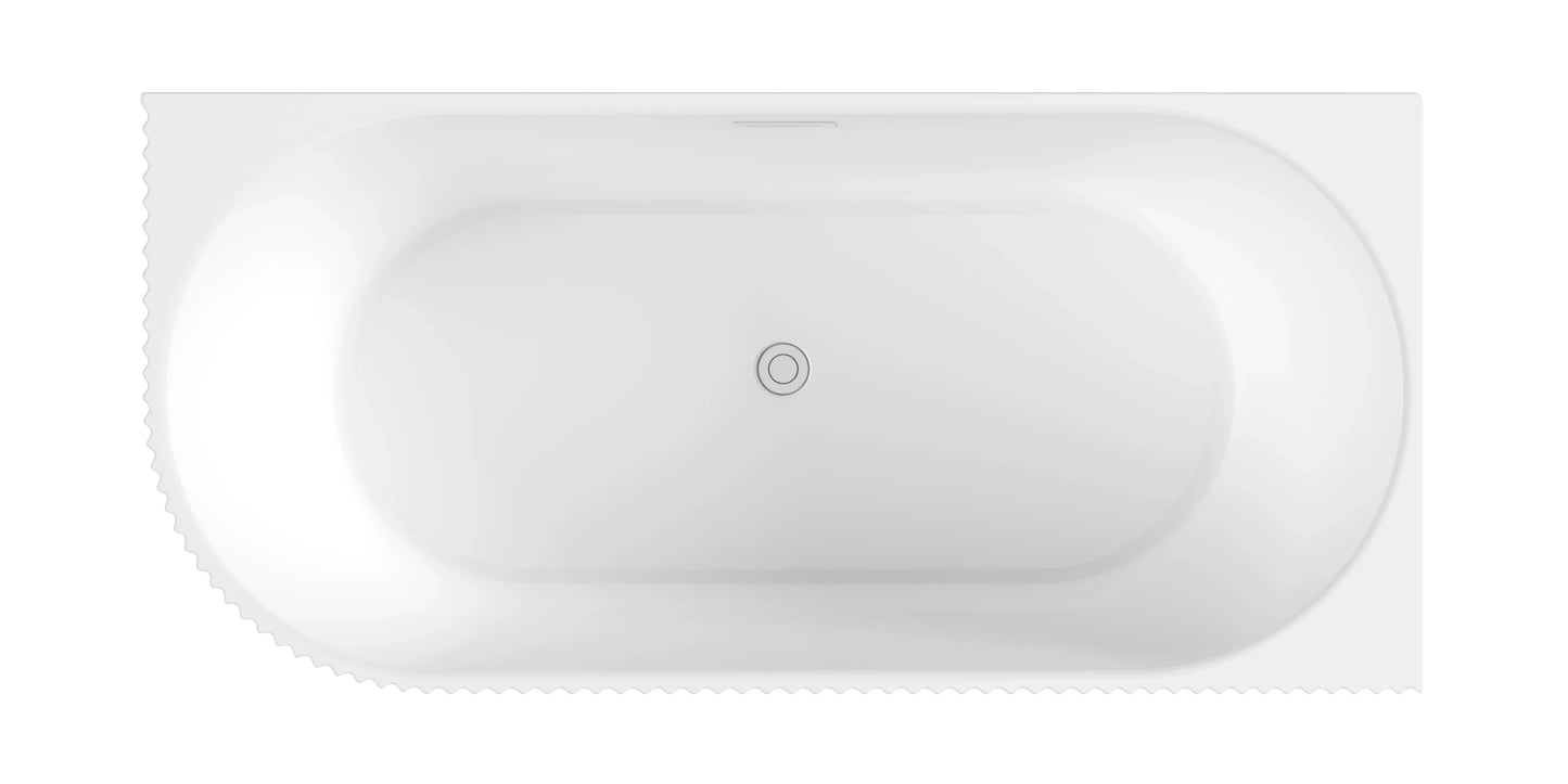 FC-358 Freestanding Bathtub 1700 × 800 × 600 mm Right-Hand - top