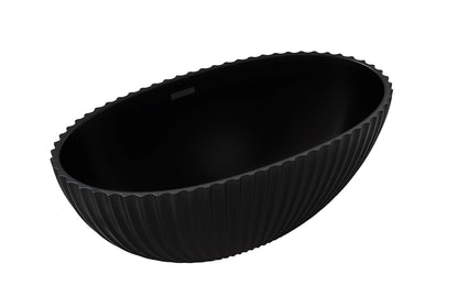FC-360 BLACK Freestanding Bathtub 1800 × 1000 × 600 mm - front