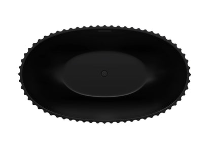 FC-360 BLACK Freestanding Bathtub 1800 × 1000 × 600 mm - top
