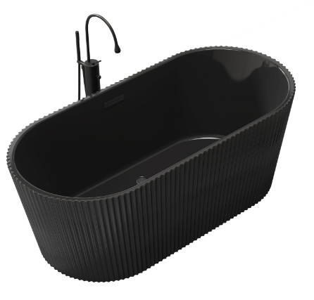 FC-355-BLACK Freestanding Bathtub 1700 × 800 × 600 mm - hero